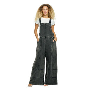 24678 Blk Yak & Yeti Black Overall Patchwork Stonewashed Various Sizes